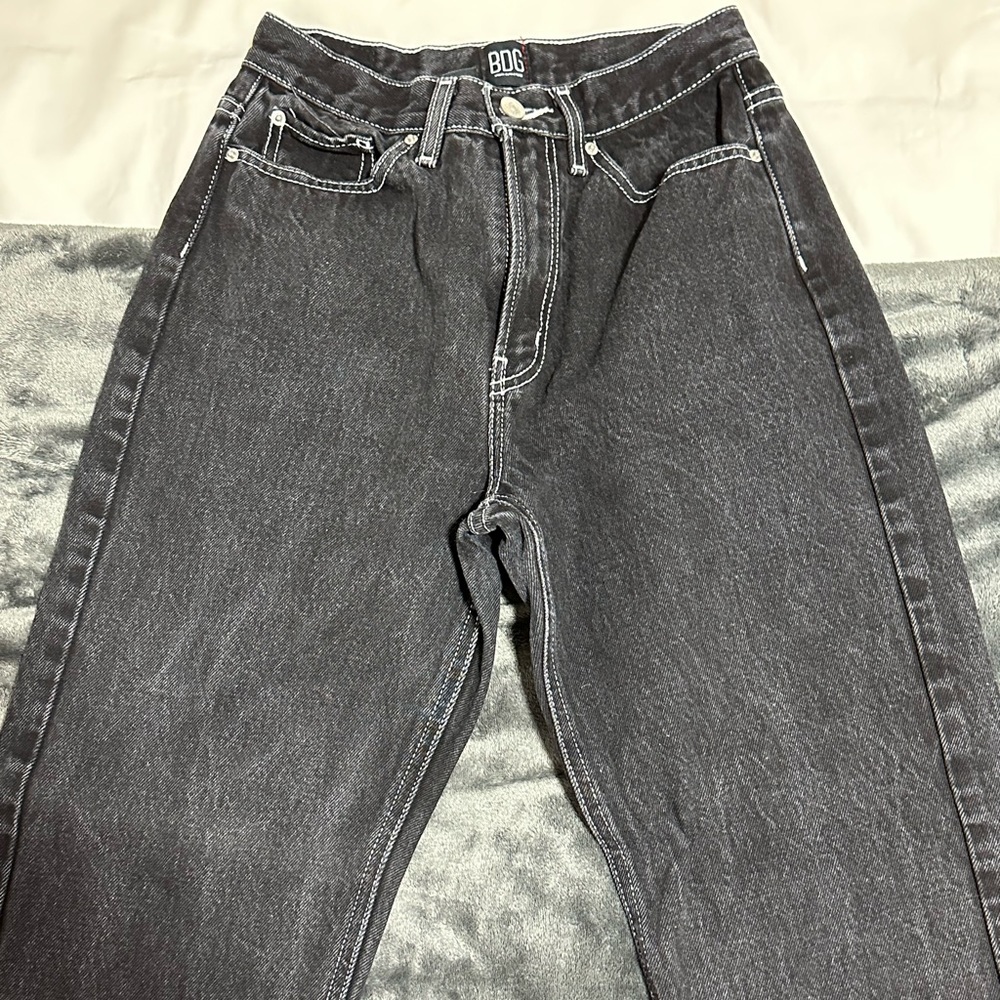 Urban Outfitters BDG Black Pants/Jean with contrast stitching size 27
